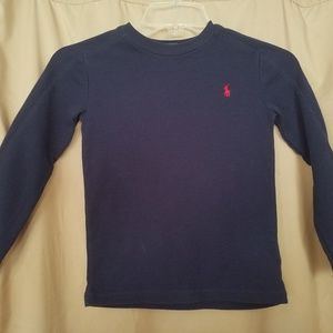 Boys Polo by Ralph Lauren navy blue thermal top